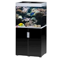 EHEIM akvárium INCPIRIA 200 se skřínkou a osvětlením, mořská, černá/stříbrná