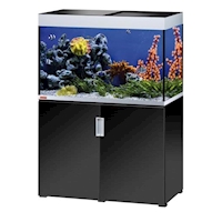 EHEIM akvárium INCPIRIA 300 se skřínkou a osvětlením, mořská, černá/stříbrná