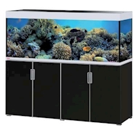 EHEIM akvárium INCPIRIA 500 se skřínkou a osvětlením, mořská, černá/stříbrná