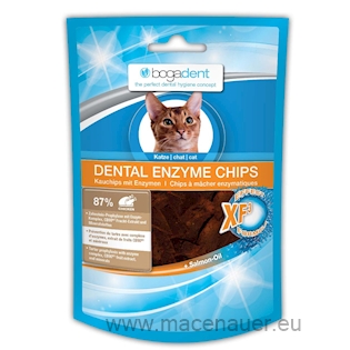 BOGAR bogadent DENTAL ENZYME CHIPS, kočka, 50 g