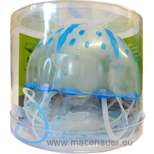 MACENAUER Dekorace Jelly Fish modrá/zelená/růžová 8x6,5 cm, 1 ks