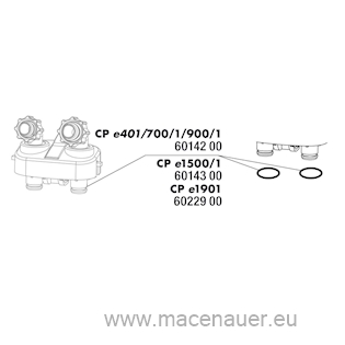 JBL CP e1901,2 těsnění připoj. blok hadice, 2x 