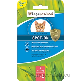 BOGAR Antiparazitikum pro kočky bogaprotect SPOT-ON cat S