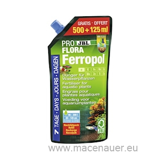 JBL Rostlinné hnojivo ProFlora Ferropol Refill, 500 + 125 ml