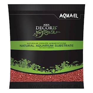 Aquael Aqua Decoris Red 2-3mm 1kg, písek dekorační