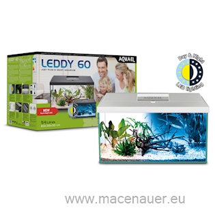 AQUAEL Akvarijní set LEDDY D&N 60 RECT. WHITE, 54l