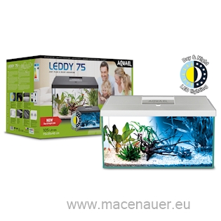 AQUAEL Akvarijní set LEDDY D&N 75 RECT. WHITE, 105l