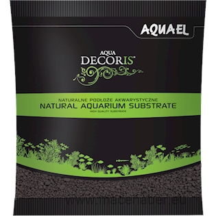 AQUAEL písek Aqua Decoris, 1kg, 2-3 mm, černý