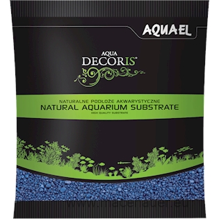 AQUAEL písek Aqua Decoris, 1kg, 2-3 mm, modrý