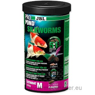 JBL krmivo PROPOND SILKWORMS M, 0,34 kg