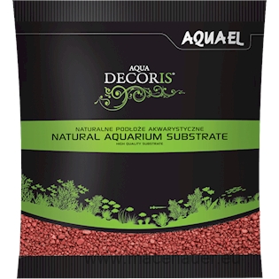 Aquael Aqua Decoris Red 2-3mm 1kg, písek dekorační
