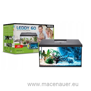 AQUAEL Akvarijní set Leddy 60 D&N 2.0, černý, 54 l