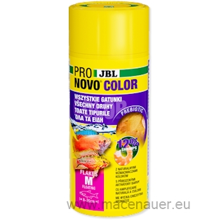 JBL Krmivo ProNovo Color Flakes M, 250ml