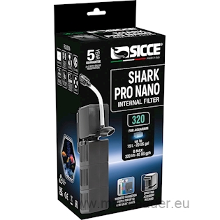 SICCE Vnitřní filtr Shark Pro Nano, 320 l/h