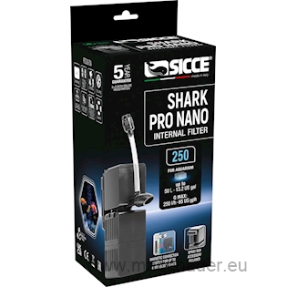 SICCE Vnitřní filtr Shark Pro Nano, 250 l/h