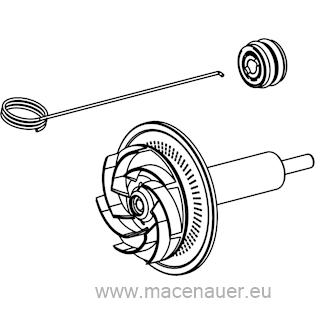 SICCE Náhradní díl Kompletní rotor s keramickou osičkou pro čerpadlo Syncra HF 12.0 (SGR0119/A)
