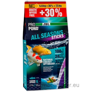 Celoroční krmivo JBL PROPOND ALL SEASONS STICK 5,8kg+30%