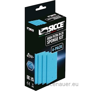Sicce AQUA FILTRA 10-20 – Náhradní filtrační houby (Sada 4 ks)
