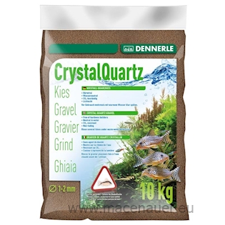 DENNERLE Písek Kristall-Quarzkies 10 kg, 1-2 mm, tmavě hnědá