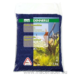 DENNERLE Písek Color kies 5 kg, azurově modrý