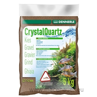 DENNERLE Písek Kristall-Quarzkies 5 kg, 1-2 mm, tmavě hnědá