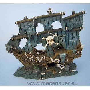 MACENAUER Pirátská loď 21x8x18 cm