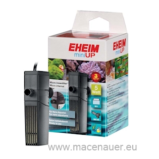 EHEIM Vnitřní filtr miniUP, pro akvária o objemu 25-30 l, s filtračními náplněmi media+