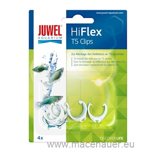 JUWEL Náhradní díl Klipy k zářivkám T5, 4 ks pro reflektory HiFlex
