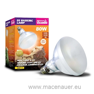 ARCADIA Výbojka D3 UV Basking Lamp 80 W
