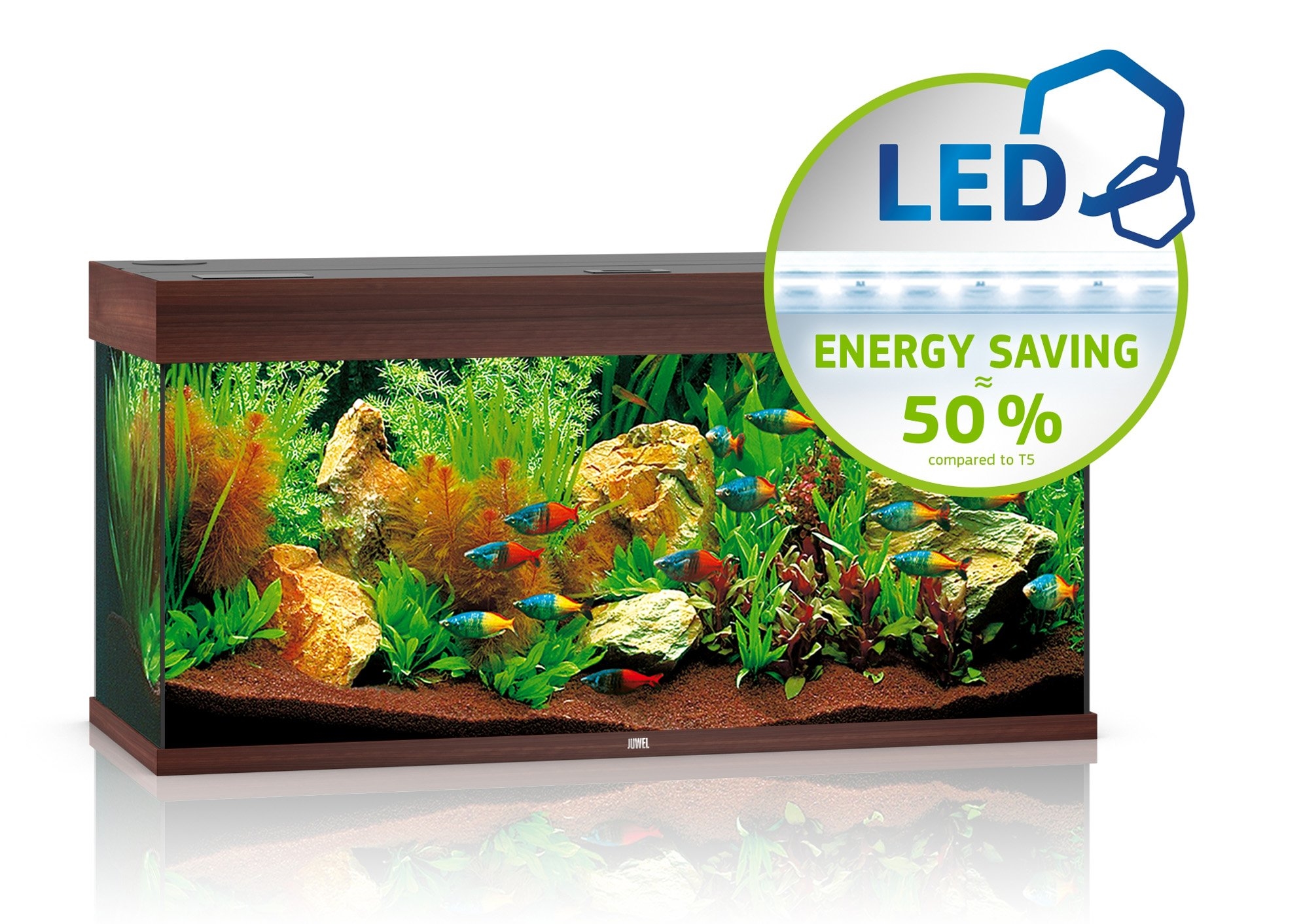 JUWEL akvarijní set Rio 180 LED, tmavě hnědá, 180 l