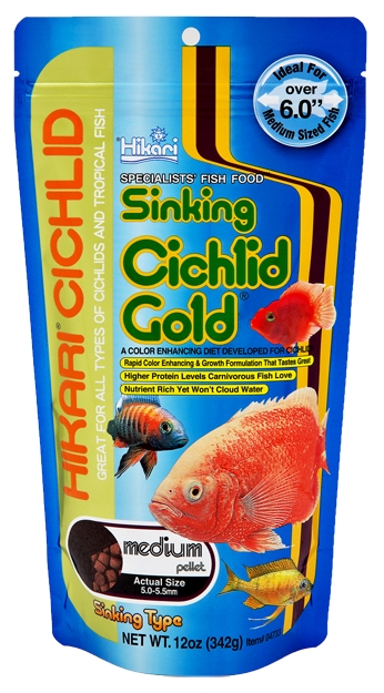 HIKARI Krmivo Cichlid Gold Sinking Medium 342 g