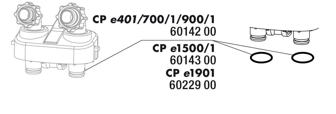 JBL CP e4/7/900/1,2 těsnění hadice připojovacího bloku, 2x