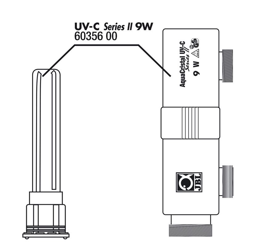 JBL AquaCristal UV-C II 9 W kryt + sklo