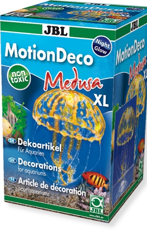 JBL Dekorace MotionDeco Medusa pro akvária, XL oranžová