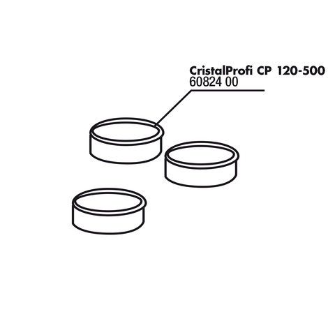 JBL CP 120/250/500 těsnění filtračního koše, 3x