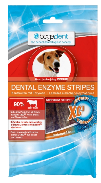 BOGAR bogadent DENTAL ENZYME STRIPES MEDIUM, pes, 100 g