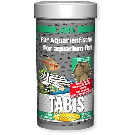 JBL Prémiové krmivové tablety Tabis, 250ml