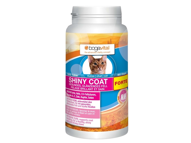 BOGAR bogavital SHINY COAT FORTE, kočka, 84 g/120 tablet