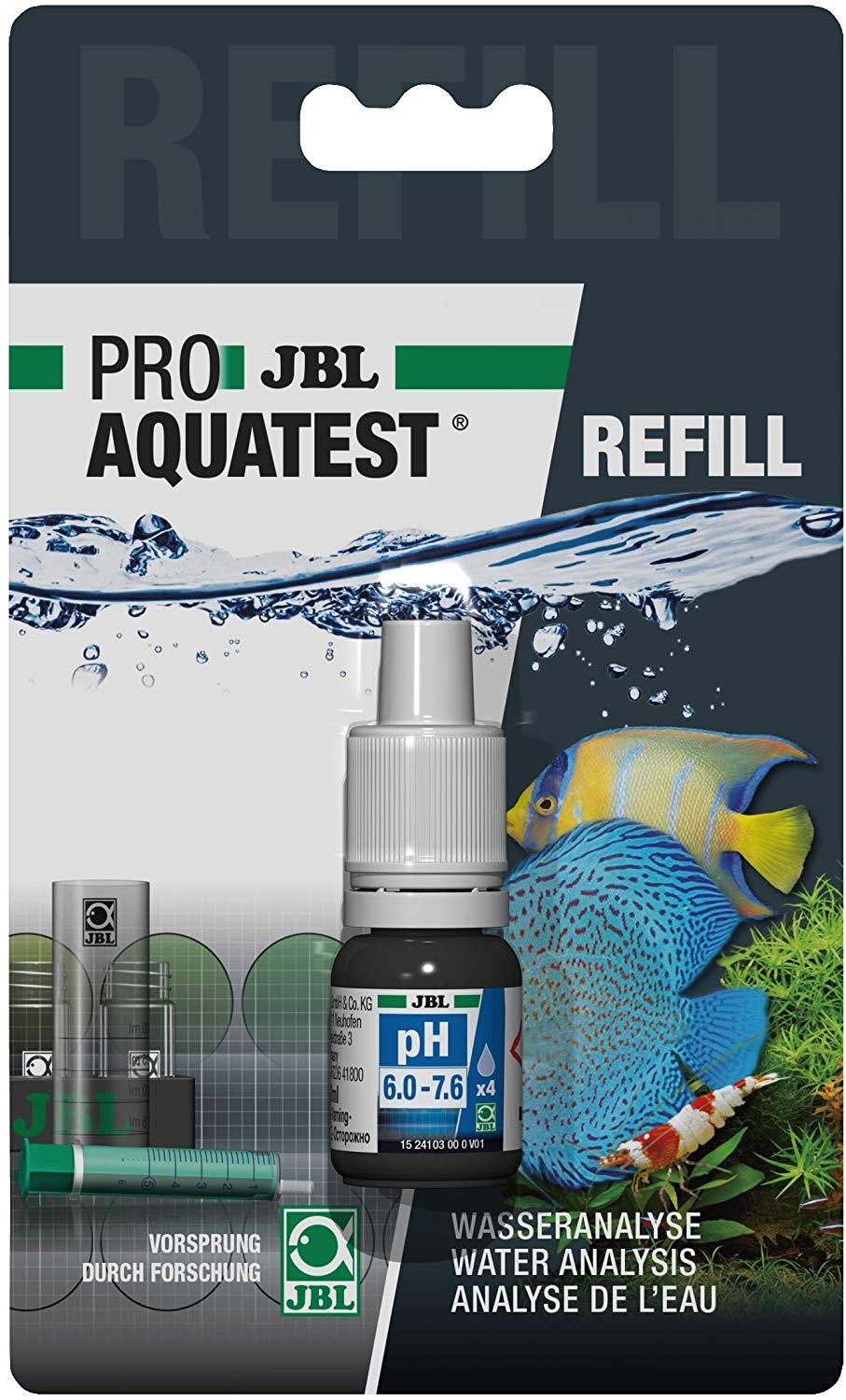 JBL Rychlý test pro stanovení hodnoty pH ProAquaTest pH 6.0-7.6 Refill