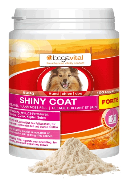 BOGAR Doplněk stravy Bogavital SHINY COAT FORTE, pro psy, 500 g