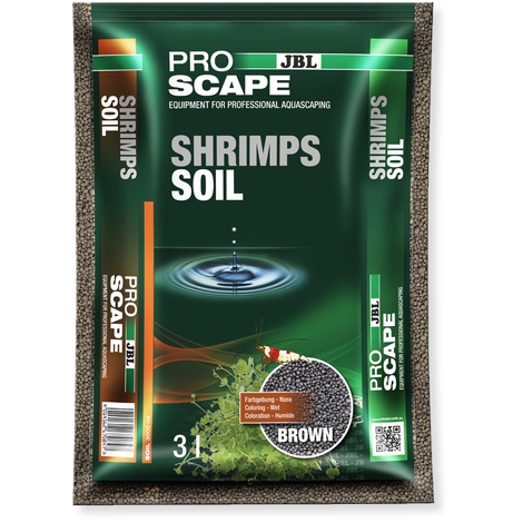 JBL Hnědý substrát ProScape Shrimps Soil Brown, 3 l