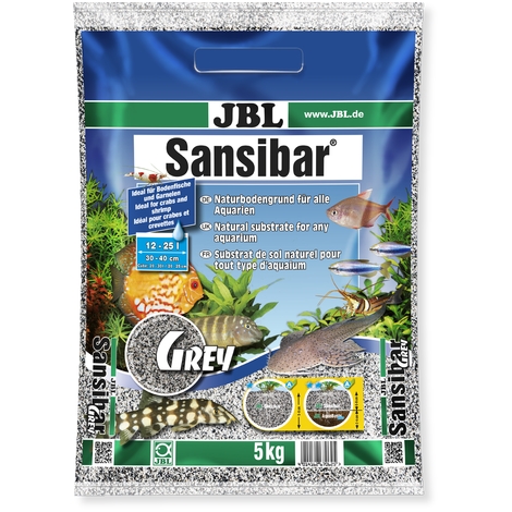 JBL Šedý, jemný substrát Sansibar GREY, 5 kg