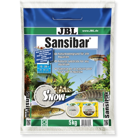 JBL Sněhobílý substrát Sansibar SNOW, 5 kg