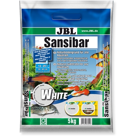 JBL Bílý, jemný substrát Sansibar WHITE, 5 kg