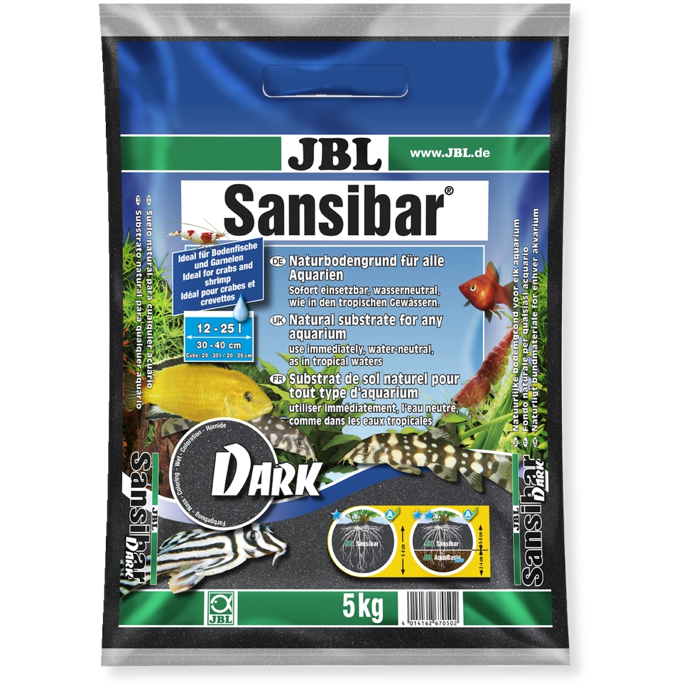 JBL Tmavý substrát Sansibar DARK, 5 kg