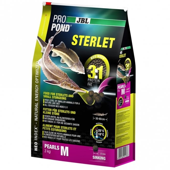 JBL Hlavní krmivo pro střední jesetery PROPOND STERLET M, 3 kg