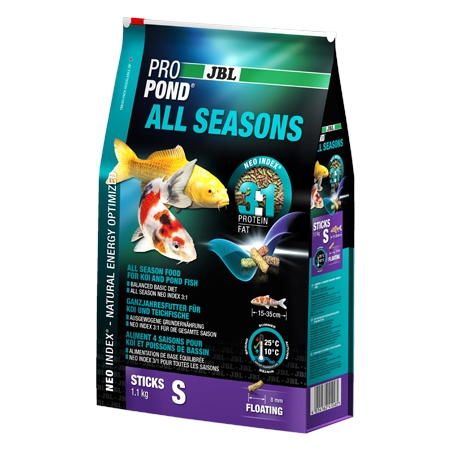 JBL Celoroční krmivo PROPOND ALL SEASONS S, 1,1 kg