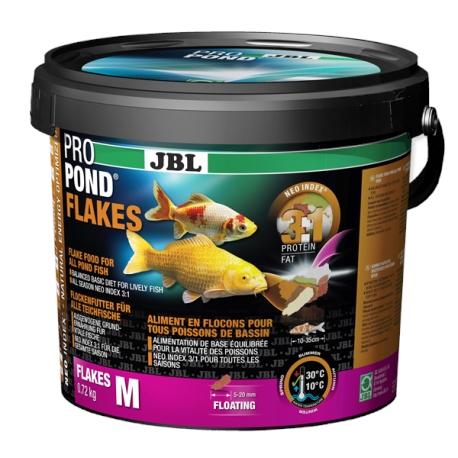 JBL Vločkové krmivo PROPOND FLAKES M, 0,72 kg