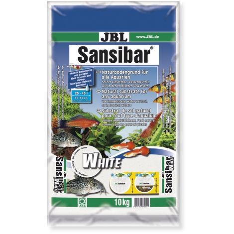 JBL Bílý substrát Sansibar WHITE, 10 kg