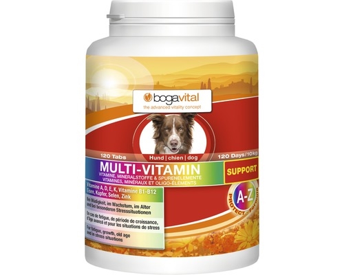 BOGAR Doplněk stravy pro psy Bogavital MULTI-VITAMIN support, 180 g/120 tablet